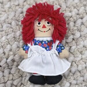 Vintage Applause/Dakin 80th Birthday I Love You Raggedy Ann 6" Cloth Doll